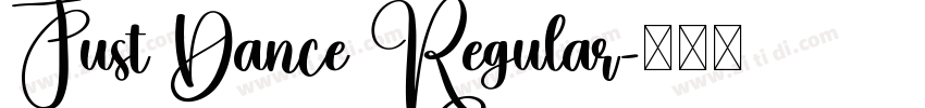 Just Dance Regular字体转换